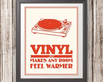 Record Player Print: Vinyl Makes Any Room Feel Warmer