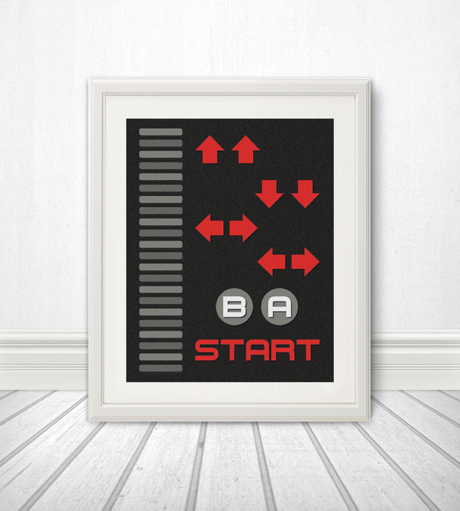 Nintendo, Nintendo Art, the Code for Contra Art Print , Retro, Video ...