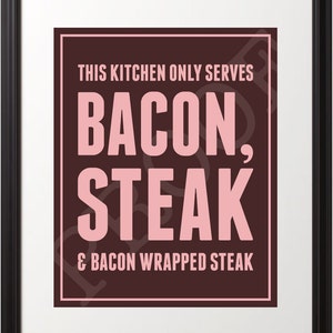 Bacon & Steak 8x10 Print image 2