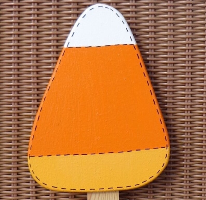 Candy Corn Wooden Yard Sign Etsy