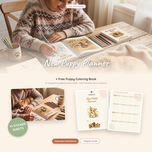 Puppy Planner: Potty Training, Health Tracker, Feeding Schedule (Digital Download)