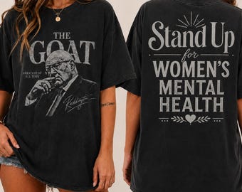 The Goat Kevin Reddington Shirt, Vintage Kevin Reddington Stand Up For Women's Mental Health Shirt, Courtroom Lawyer Portrait Shirt