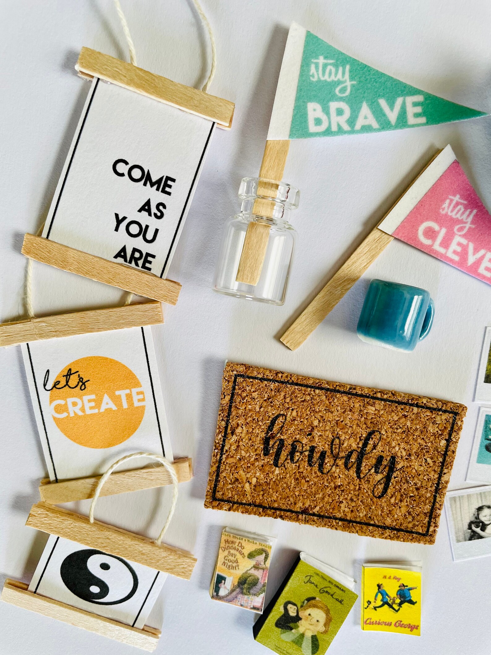 Miniature decor set modern mini collection for your Etsy