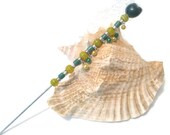 Plant Ornament, Beaded Indoor Garden Decor, Beaded Plant Decoration, Flower Pot Stake, Indoor Garden Art