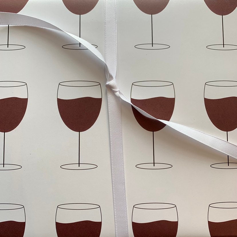 Wine Wrapping Paper Etsy