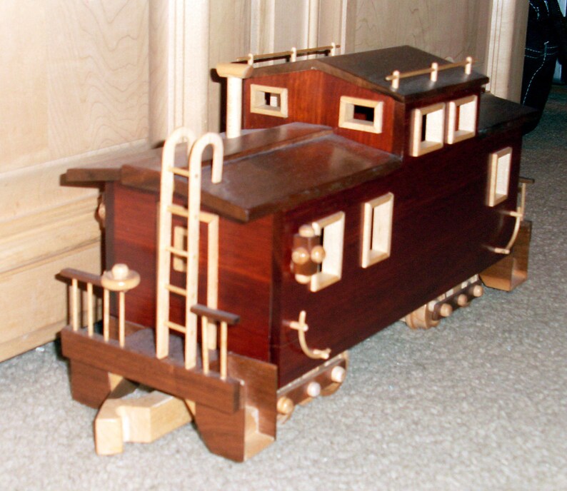 Wooden Caboose Etsy