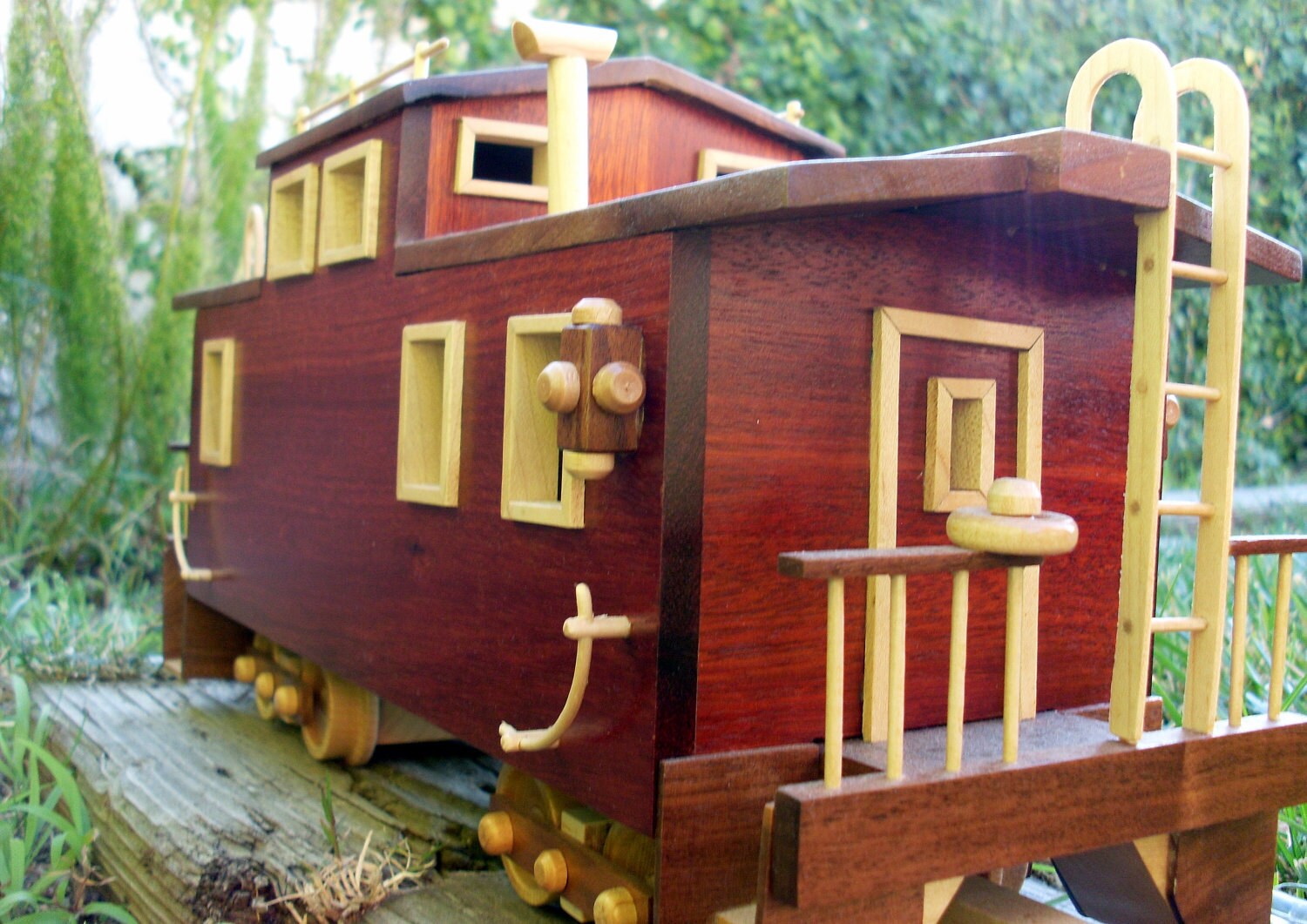 Wooden Caboose Etsy