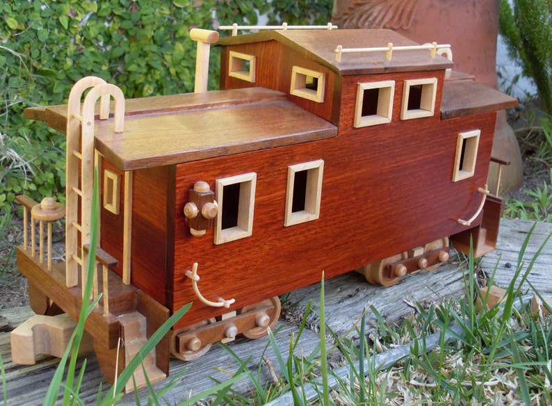 Wooden Caboose Etsy