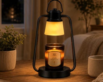 Vintage Candle Warmer Lamp with Timer and Dimmer, Wax Melt Warmer for Jar Candles