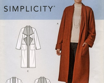 Simplicity Pattern 8742/10752 Misses Cardigan Jacket 6-8/10-12/14-16/18-20/22-24 Simplicity Pattern 8742/10752 Misses Cardigan Jacket 6-8/10-12/14-16/18-20/22-24