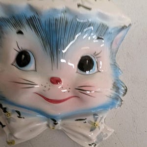 Lefton Cat Wall Pocket - Etsy