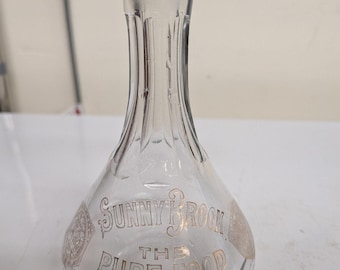 Före förbudet Sunny Brook Pure Food Whiskey Karaff Flaska 1904 St Louis Fair