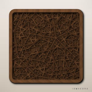 Tessellation | Endless Sacred Geometry Wall Art | Layered Laser Cut SVG | Glowforge Ready