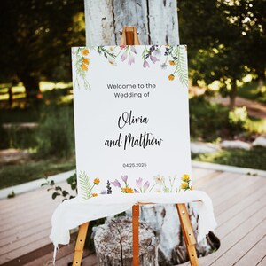Benvenuti al matrimonio  | idee per il ricevimento | file editabile in italiano su richiesta wildflowers