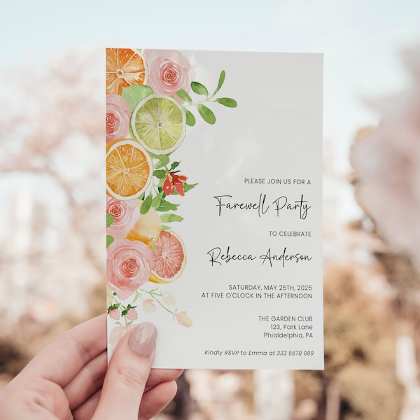 Farewell Lunch Invitation - Etsy