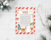 Elf Goodbye Letter, Letter from Elf editable, Elf Farewell letter Printable