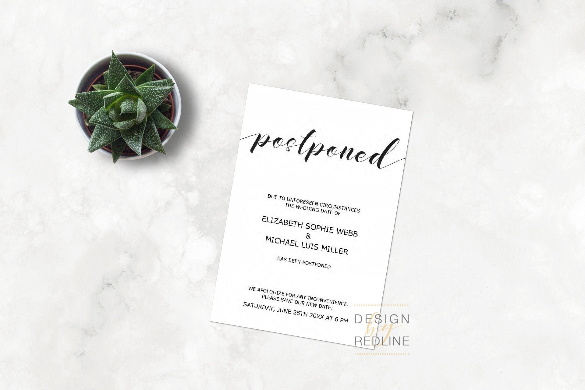 Wedding 2024 cancellation cards