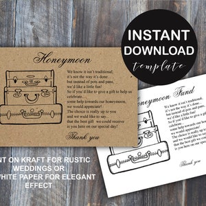 Gift Registry Card Template Wedding Enclosure Card Template Printable  Invitation Enclosure Registry Card Inserts Gift Registry Card vmt110  (Download Now) 