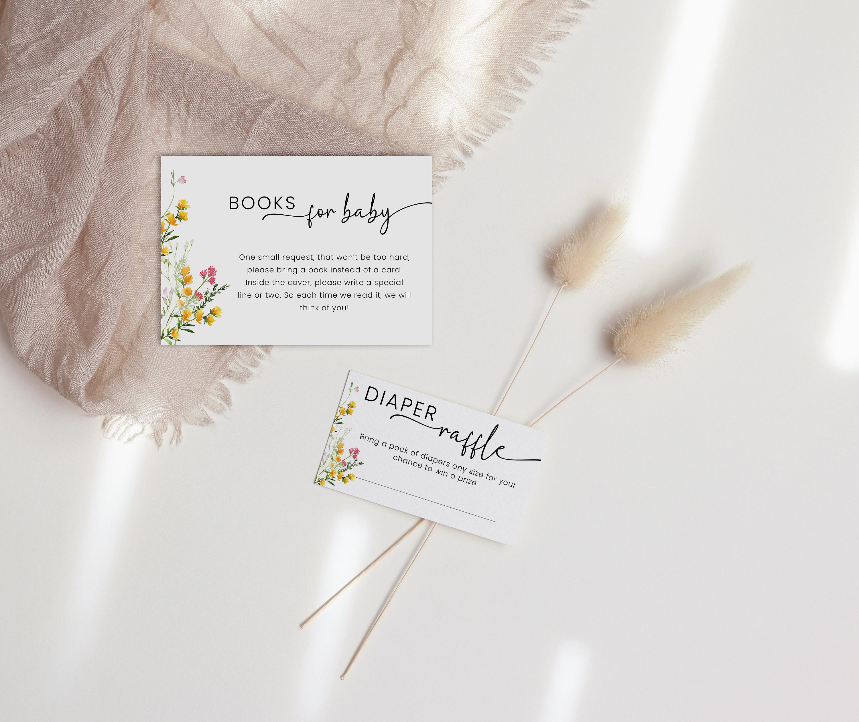 Kit Gioco Della Lotteria Per Pannolini Con Cavalletto E 50 Carte - Tema Floreale Rosa Cipria E Verde Per Baby Shower E Addio Al Nubilato