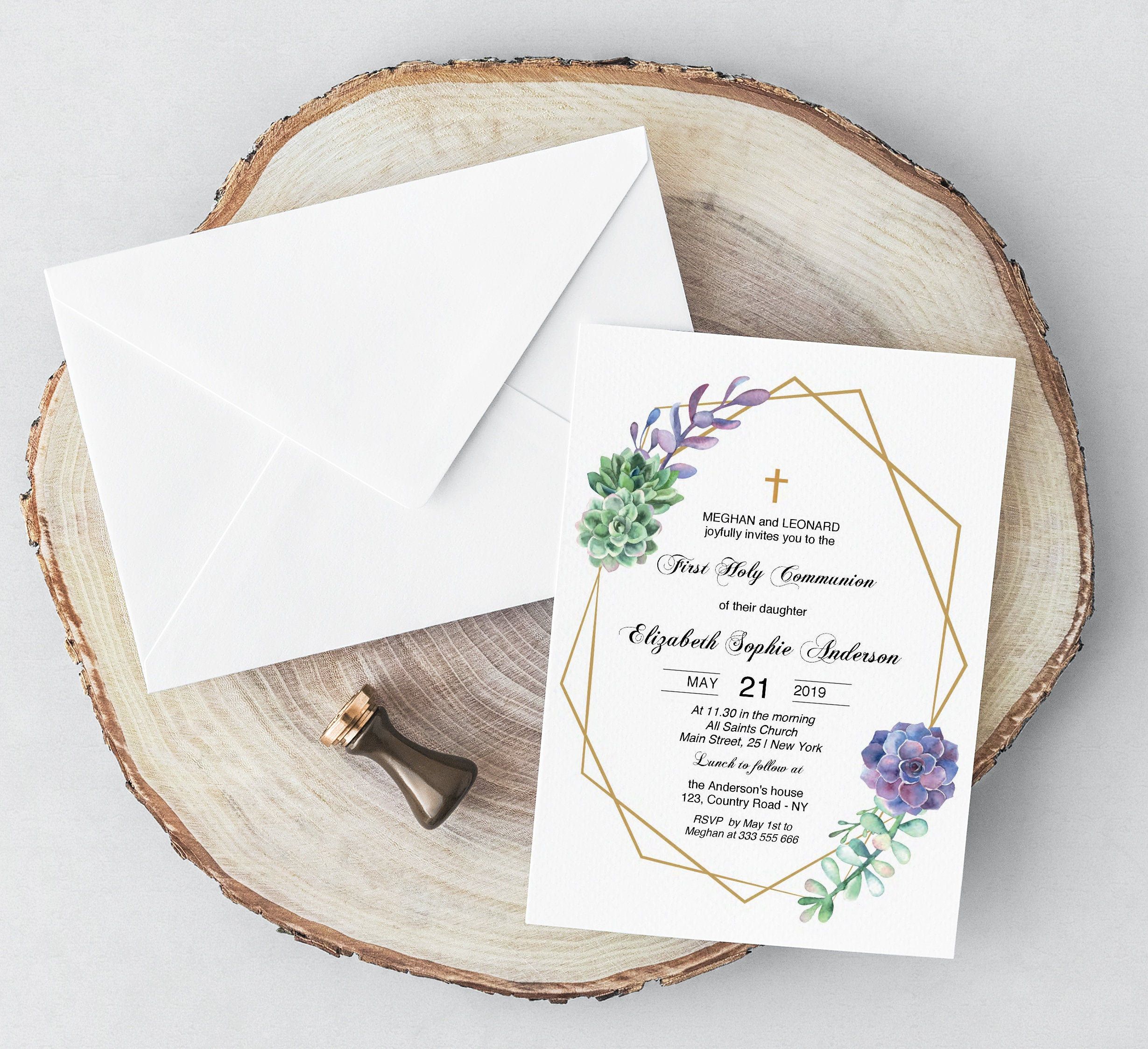 Free Printable First Communion Invitations Cards