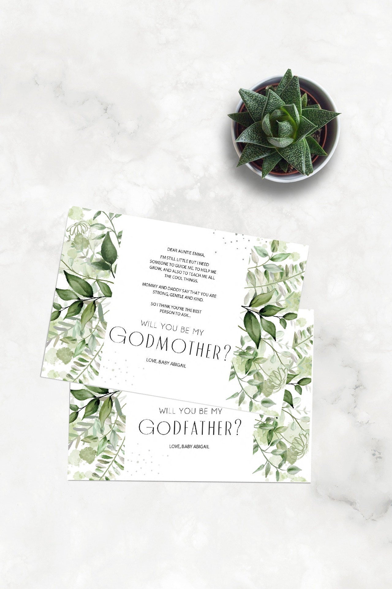 Will You Be My Godparent Template Free Printable