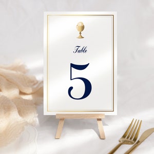 Numero di tavolo per prima comunione da editare e stampare