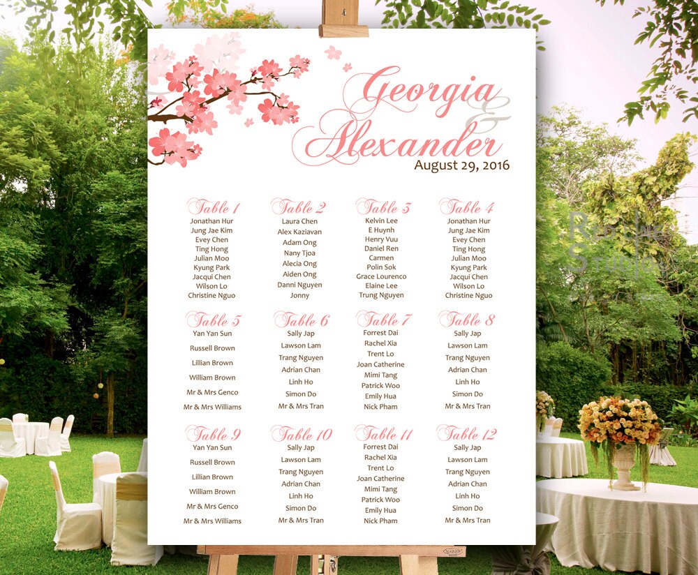 Blossom Seating Chart