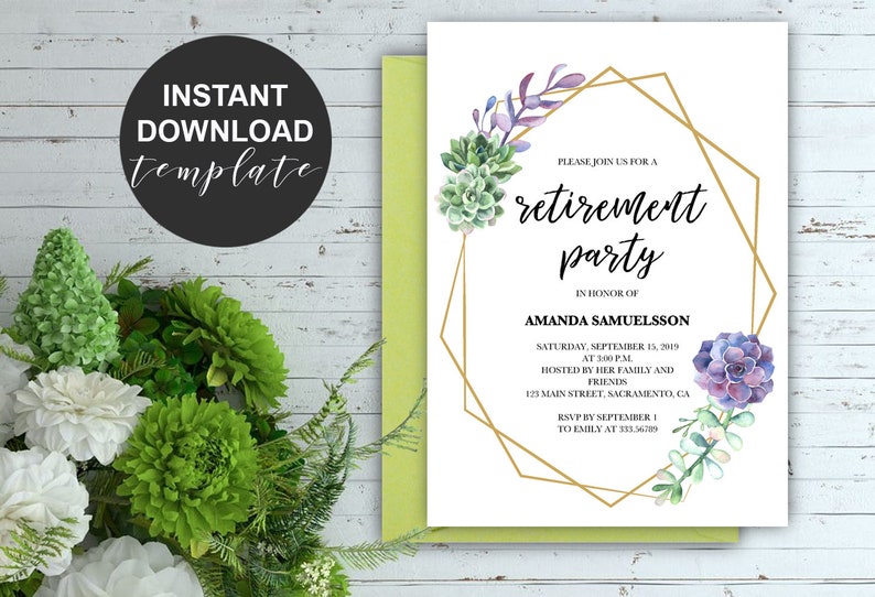 Free Succulent Theme Wedding Invitations Bundle If You Want