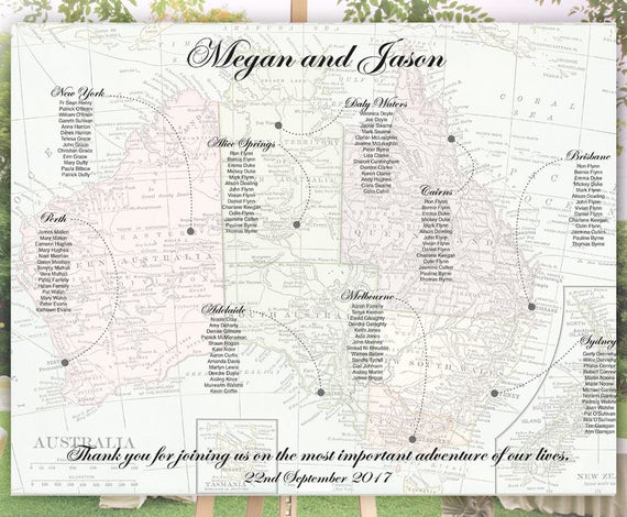 Wedding Seating Chart Australia