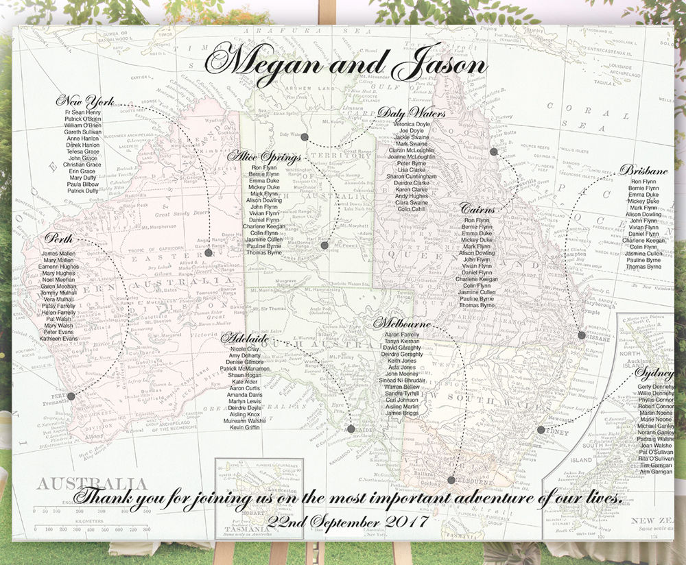 50+ Wedding seating chart template australia