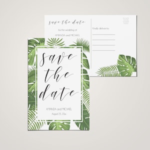 Save the date cartolina invito per il matrimonio | template modificabile PDF