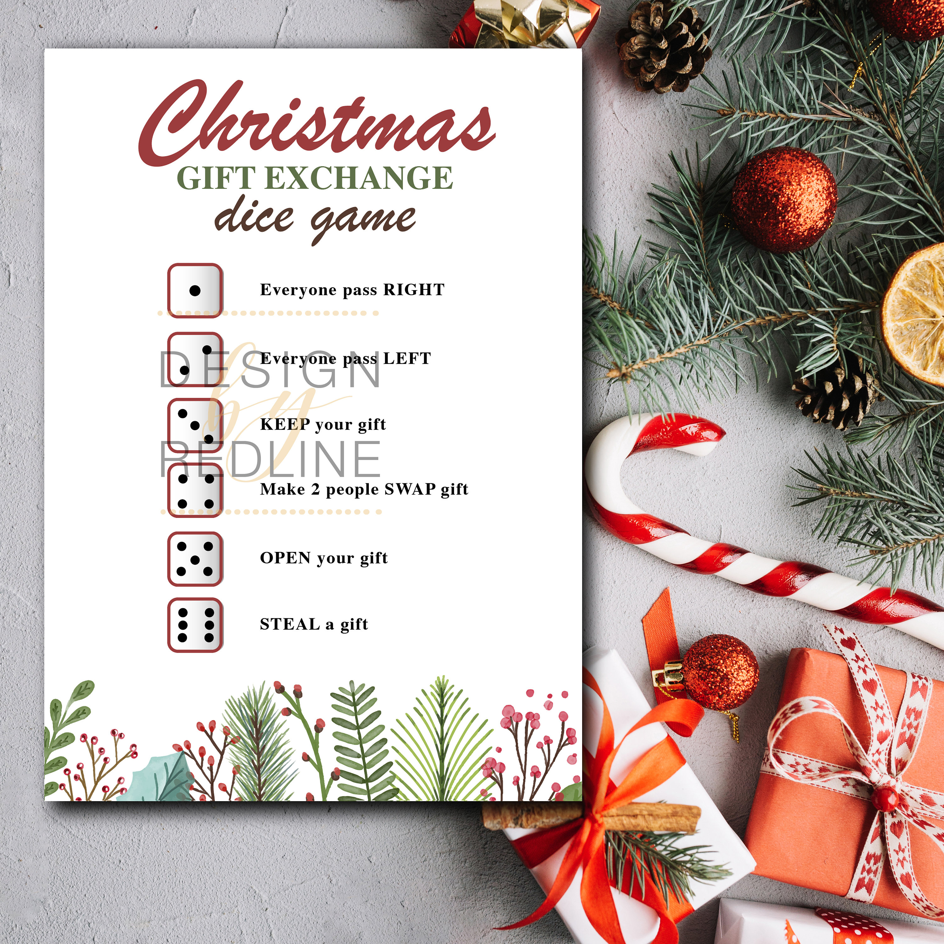 Christmas Gift Swap Game ~ Free Printables & Instructions