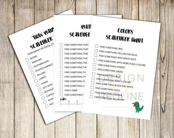 INDOOR Games for Kids, 5 grappige speurtocht games printbaar, kinderen activiteit, indoor plezier, instant download PDF en JPG