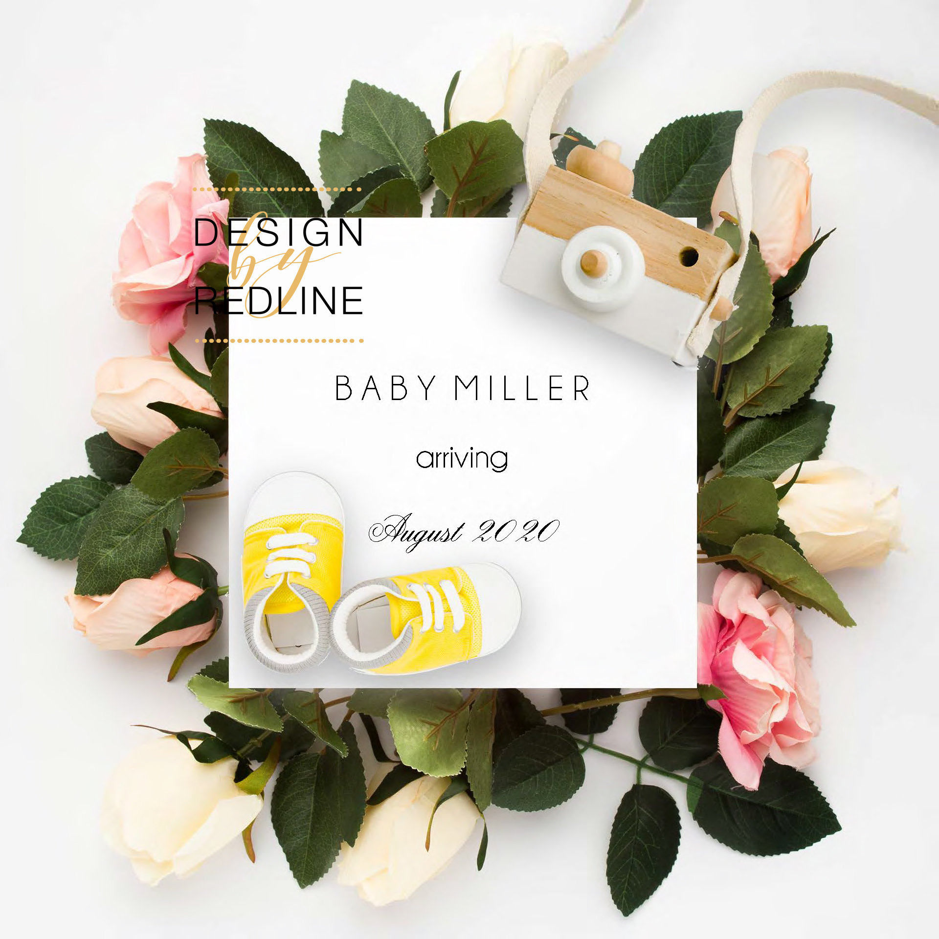 birth announcement social media