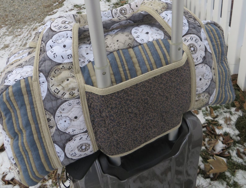 22 X 10 X 10 Quilted Messenger lined Overnight Bag