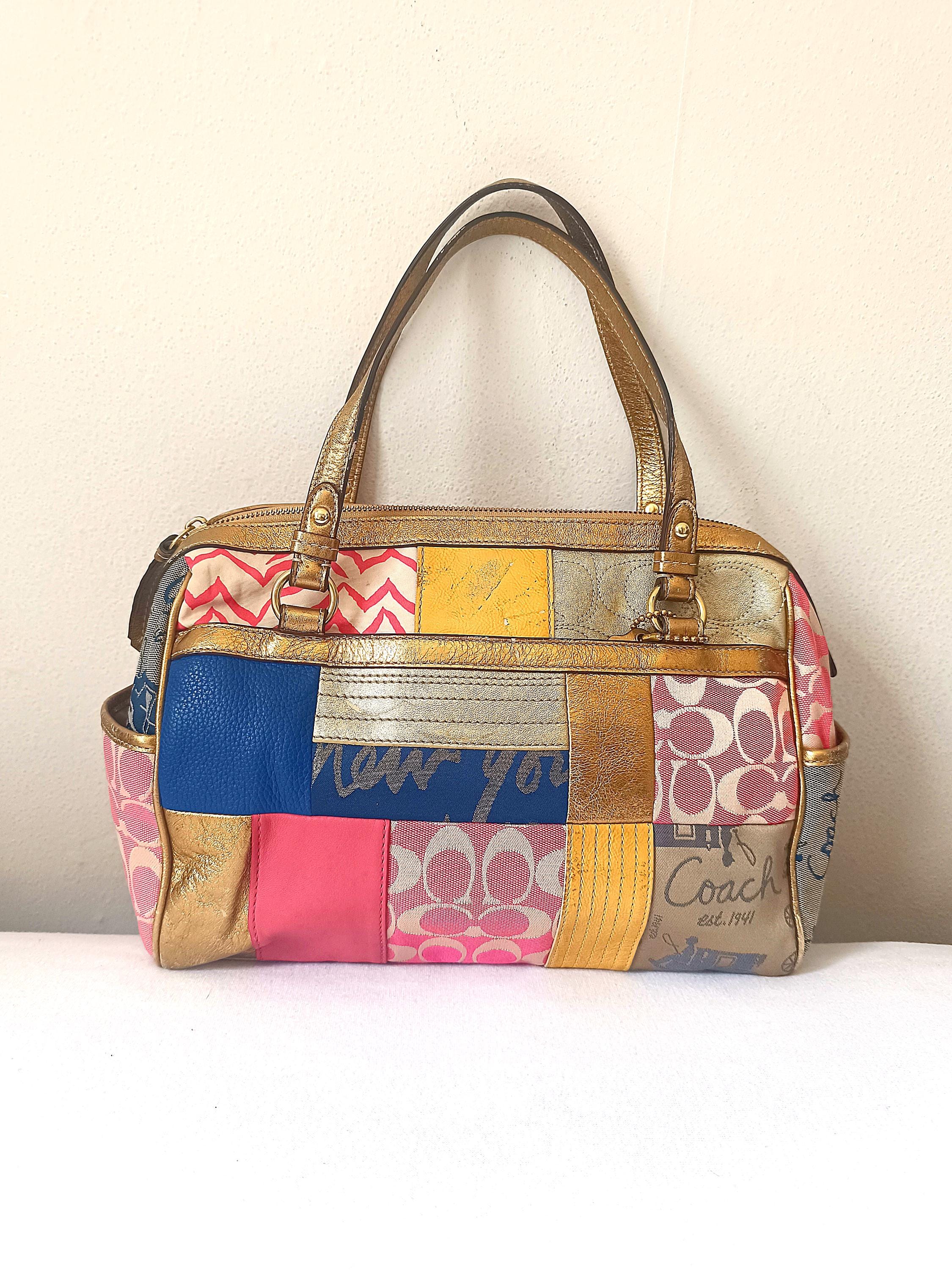 Coach Patchwork Purse Pink - Etsy