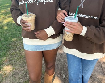 Made With a Purpose Sweatshirt | Christian Sweatshirt | Faith Based Apparel | Fall Sweatshirt | Christian Clothing | Mock Neck
