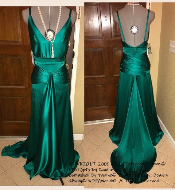 green emerald velvet dress Keira Knightley Same Style Green Vintage Evening Dress in Movie Atonem –  Jolly Vintage