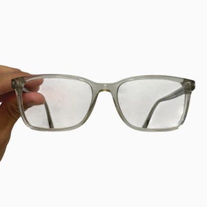 Prada VPR 14W Eyeglasses Mens Clear Rectangular Italian 53-18-150
