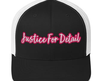 Justice For Detail Hat Custom
