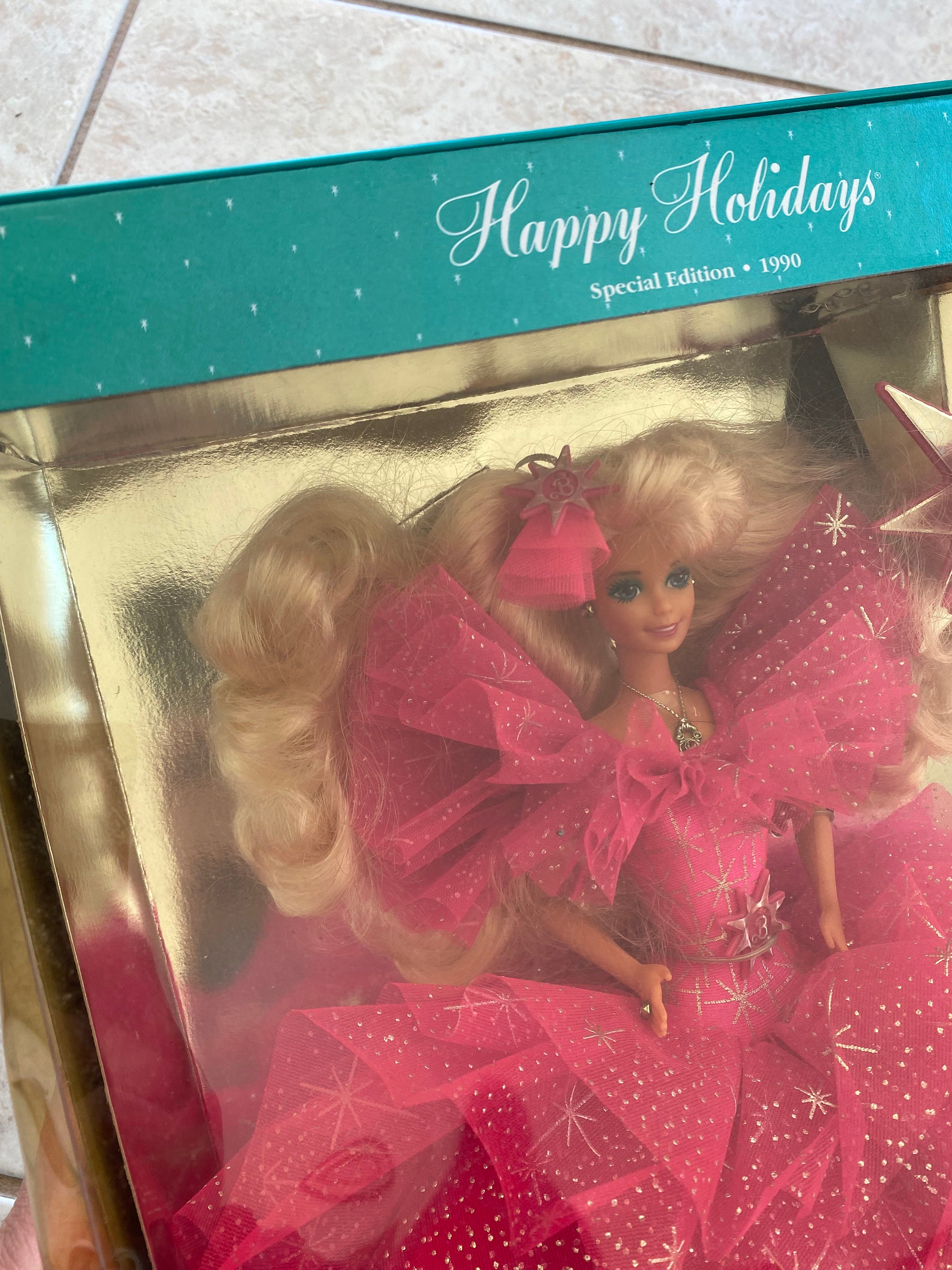 Buy 1990 Special Edition Happy Holidays Barbie new in Box Online