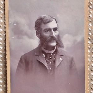 Vintage Victorian Portrait-Sepia Photography-Collectibles-NY-Male Portraiture-Vintage Photos