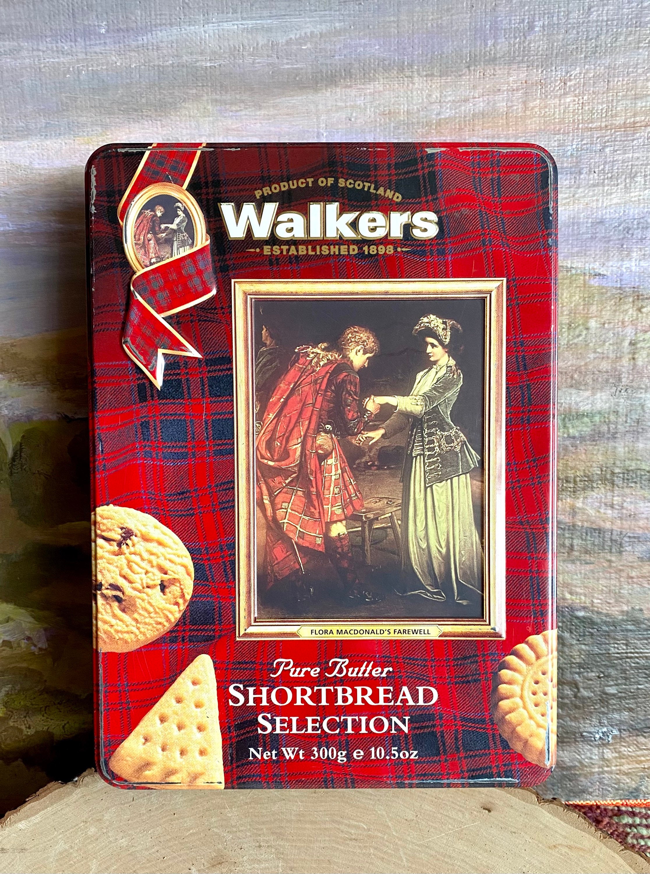 Vintage Walkers Shortbread Cookie Tin-flora Macdonald's Farewell