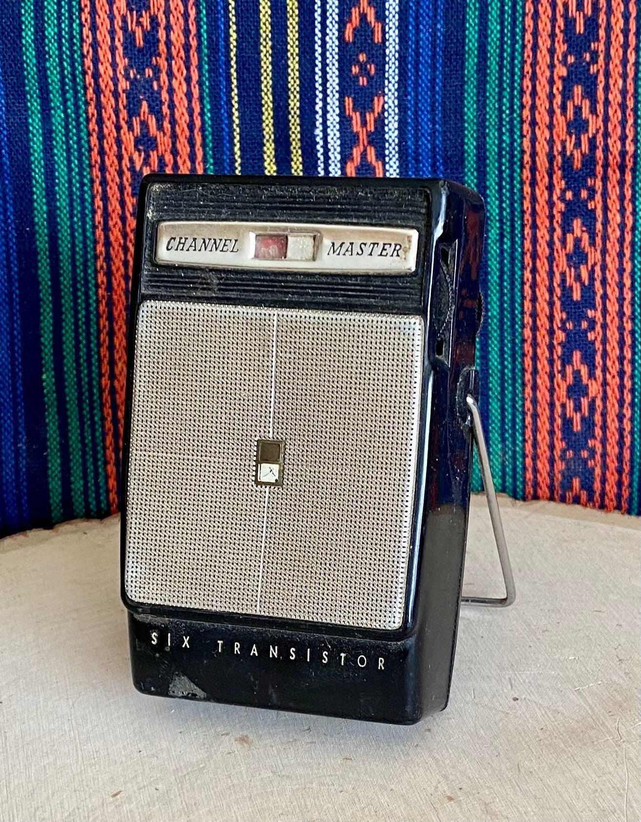 Vintage Channel Master Transistor Radio-#6509-black and Gold Vintage Channel Master Transistor Radio-#6509-black and Gold