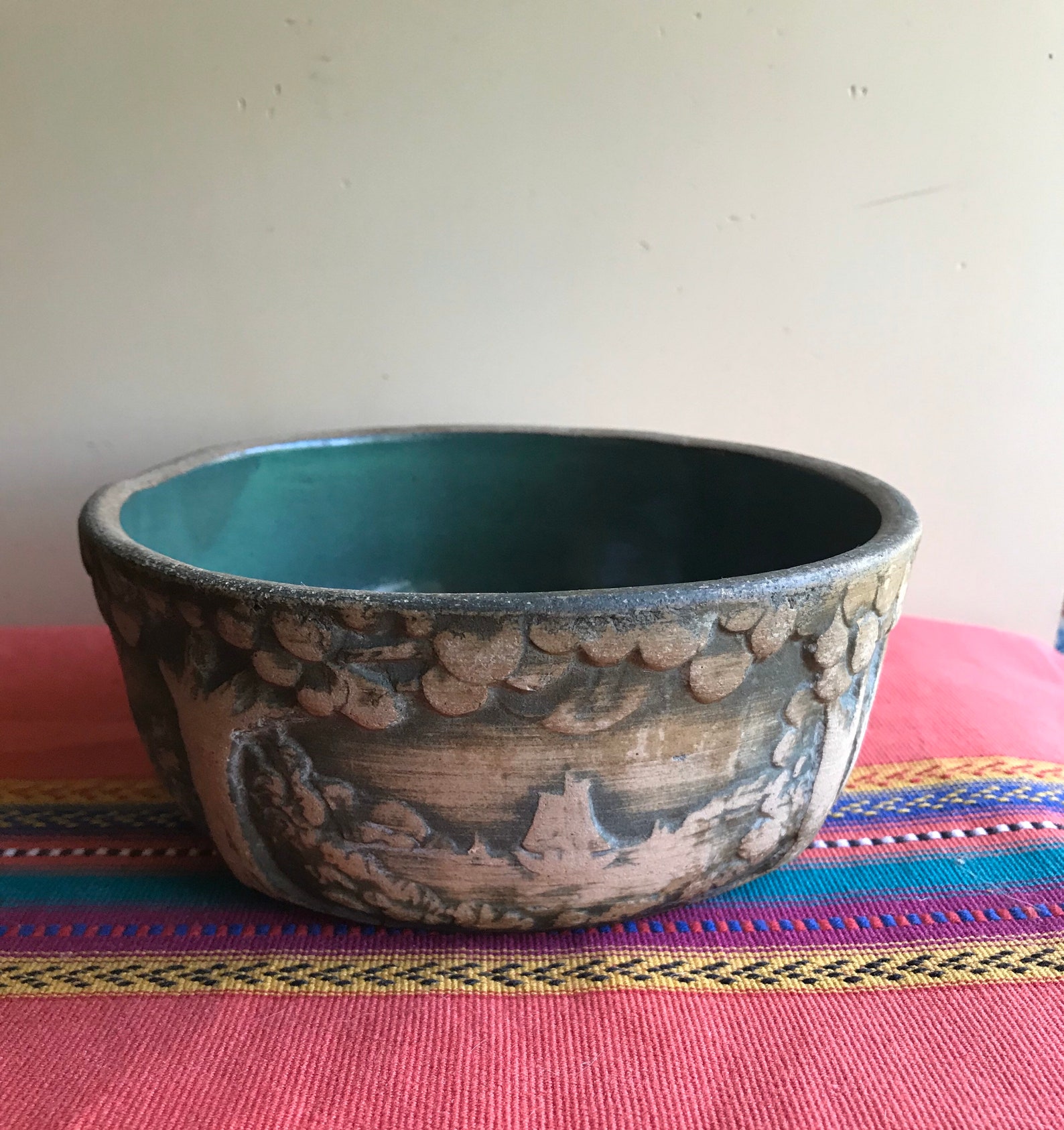 Brushware PotteryBulb BowlGreenRRP PotteryRobinson Etsy