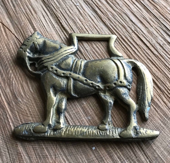 Buy Vintage Brass Bottle Opener Horse Brass Harness Medallion Collectibles Vintage  Horse Tackle Rustic Online in India 