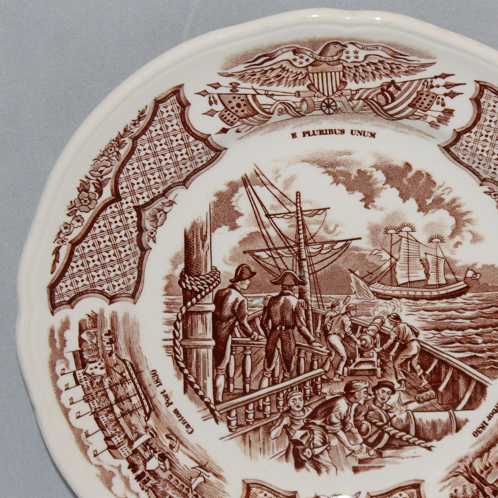 Blue and White Bread and Butter Plate 7 Alfred Meakin Fairwinds