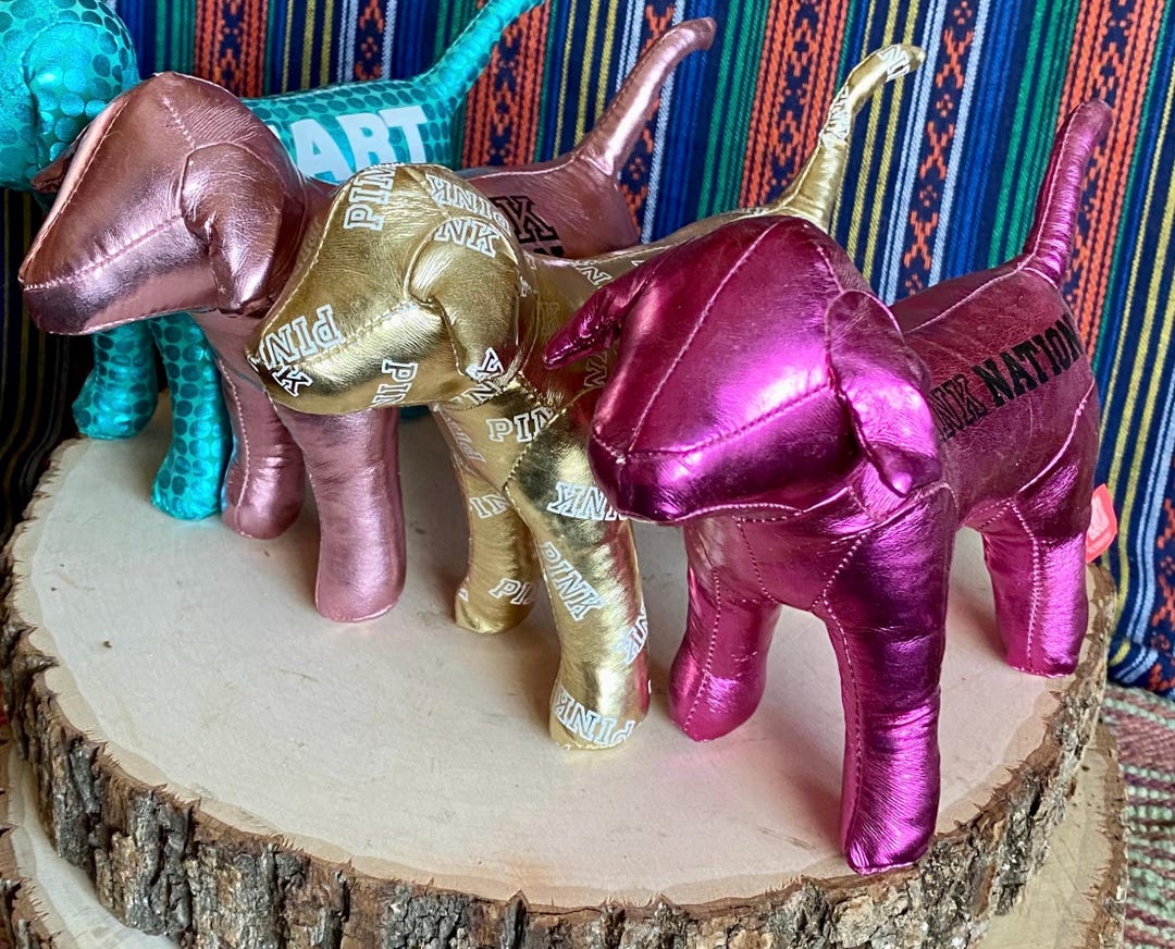 VS Pink Puppies-vs Pink Dogs-metallic-pink Nation-gold-pink-hot Pink ...