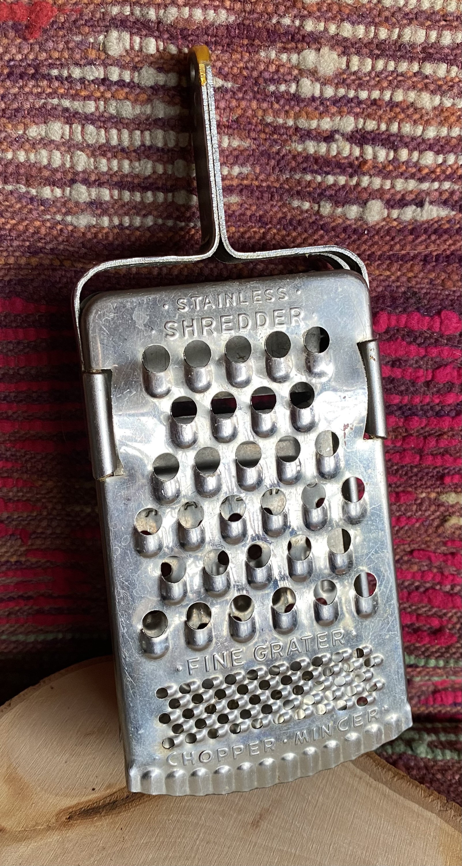 Vintage Stainless Steel Vegetable Chopper Slicer Grater Shredder