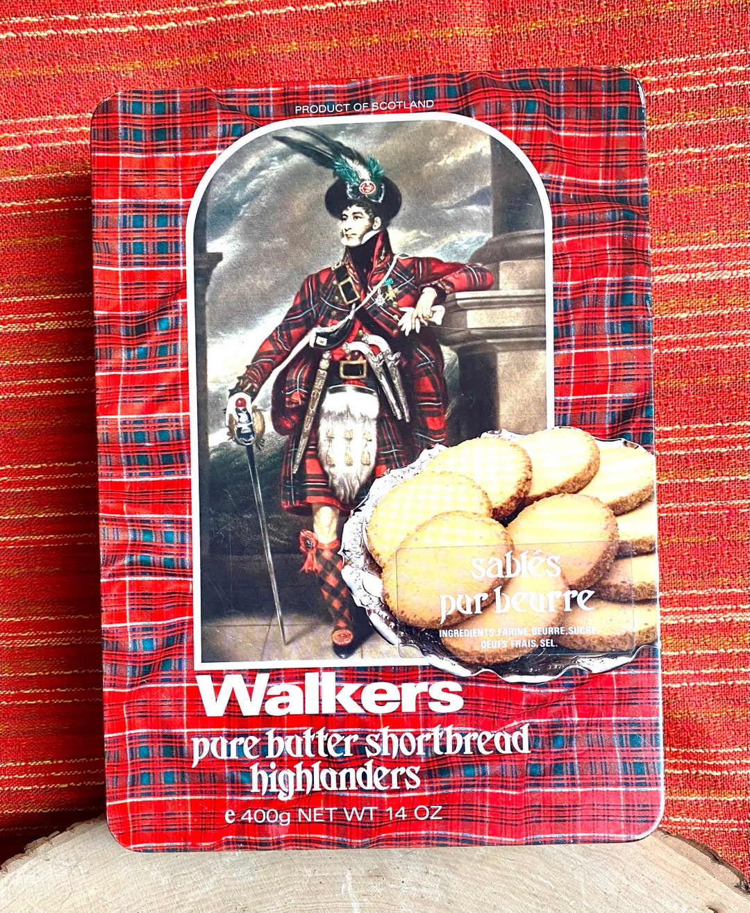 Vintage Walkers Shortbread Cookie Tinmajor General Sir Evan John